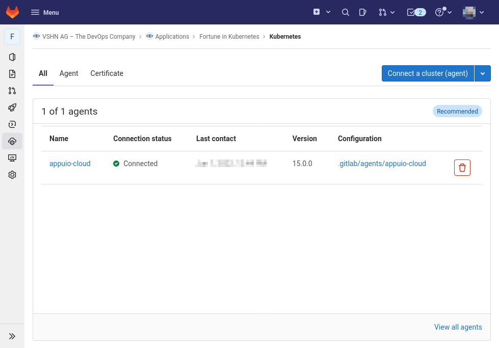 gitlab agent